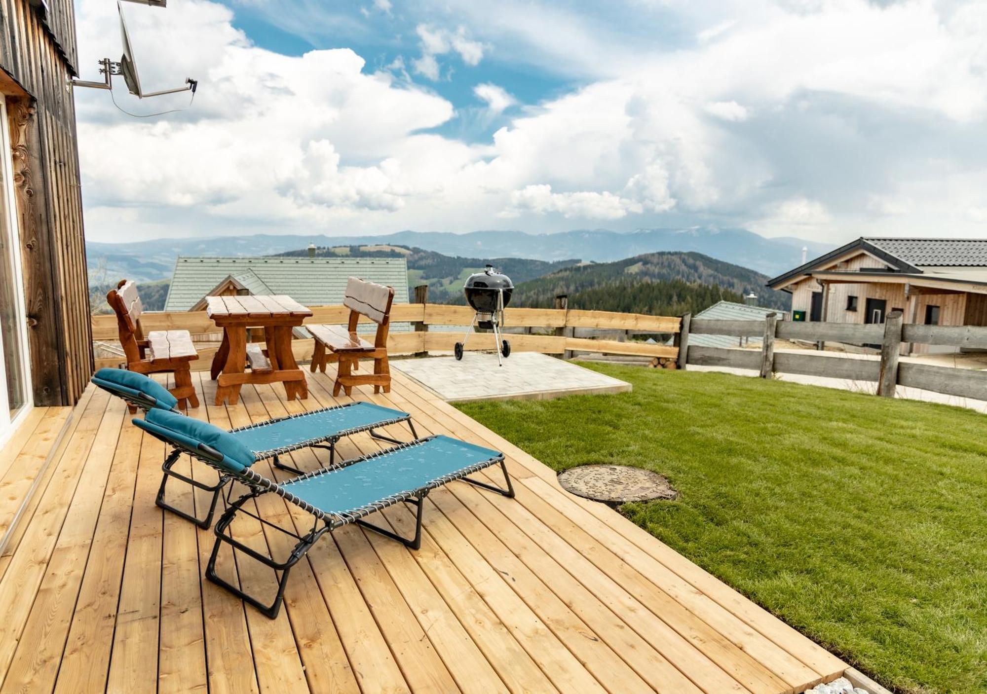 1A Chalet Eck - Wandern, Grillen, Panorama Sauna! Klippitztorl Extérieur photo